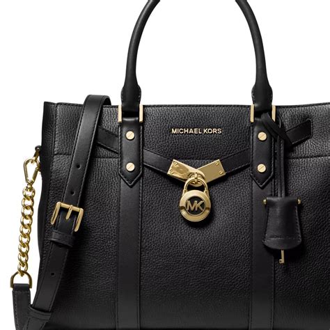 michael kors terractta nouveau hamiltonlarge pebbled leather satchel|Nouveau Hamilton Large Studded Pebbled Leather Satchel.